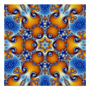 Ocean Life Mandala Poster
