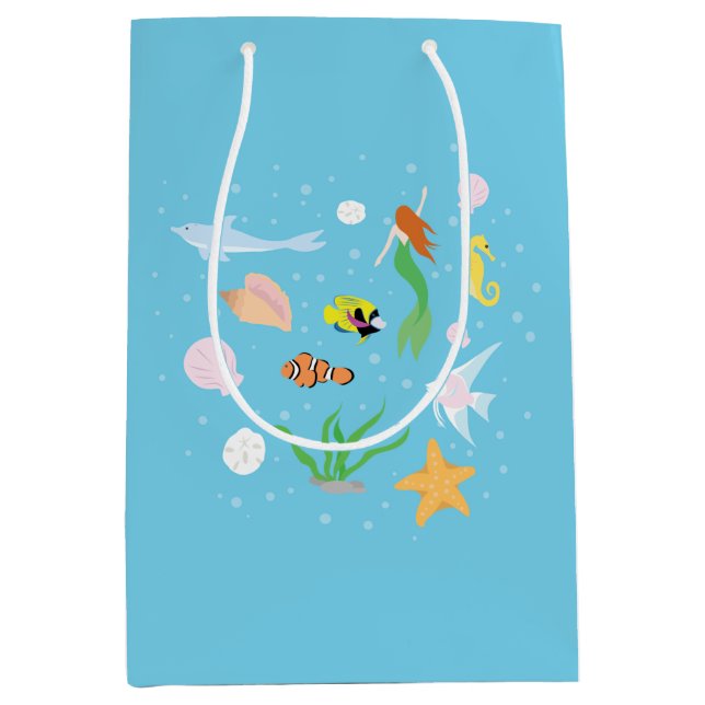 Ocean Life Medium Gift Bag (Front)