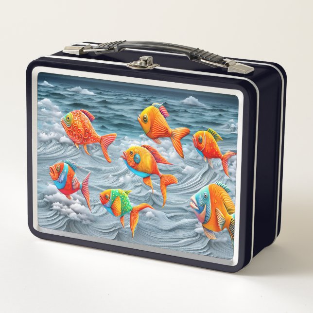 Ocean Life Metal Lunch Box (Front)