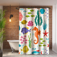 Ocean life pattern with sea animals