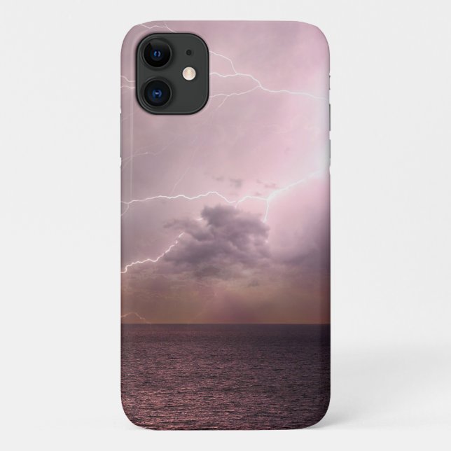 Ocean Lightning Storm Case-Mate iPhone Case (Back)
