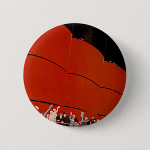 Ocean Liner Bon Voyage 6 Cm Round Badge