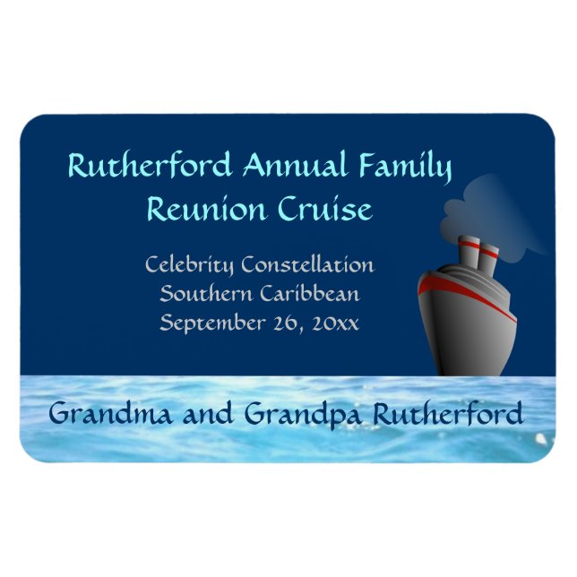 Ocean Liner Custom Hztl. Door Marker Magnet (Horizontal)