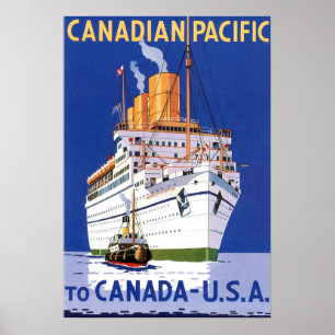 OCEAN LINER EMPRESS OF BRITANNIA POSTER