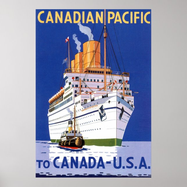 OCEAN LINER EMPRESS OF BRITANNIA POSTER (Front)