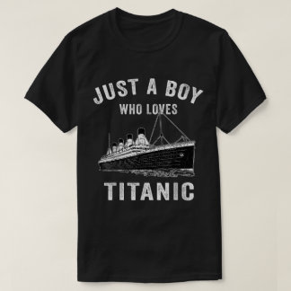 Ocean Liner Fan Boy Vintage Ship Art T-Shirt