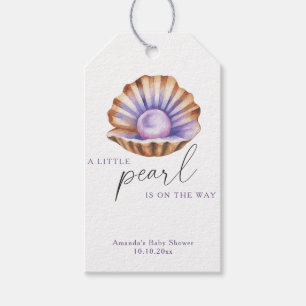 Ocean Little Pearl Under The Sea Baby Shower Gift Tags