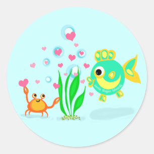 Ocean Love Beach Stickers