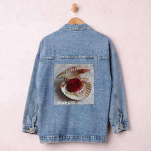 Ocean Love Denim Jacket – Seashell, Rose & Pearl O