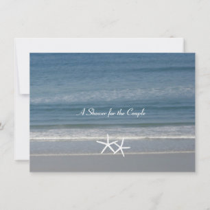 Ocean Love Starfish Wedding Shower Invitation