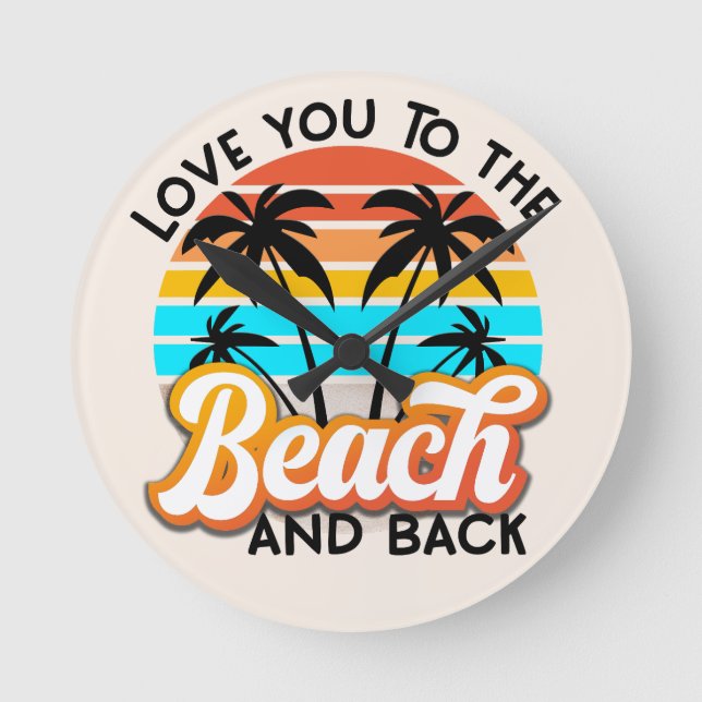 Ocean Lover Gift Wall Clock (Front)