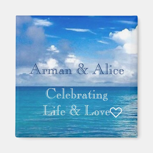 Ocean Magnet for couples in love (Front)