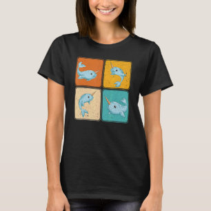 Ocean Mammal Animal Pop Whale Sea Creature Narwhal T-Shirt