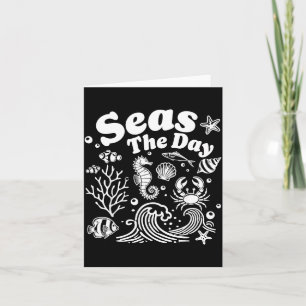 Ocean Marine Life Beach Coastal Sea Animals Wave Card