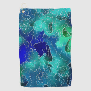 Ocean Maze Golf Towel
