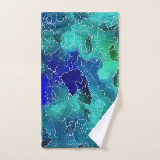 Ocean Maze Hand Towel