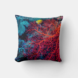 Ocean Memory / Coral reef scenery Cushion