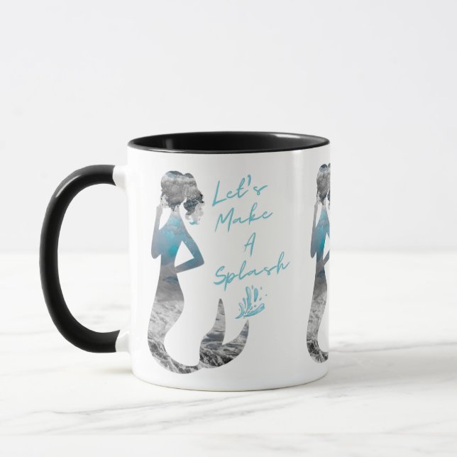 Ocean Mermaid Let's Make A Splash Mug (Left)