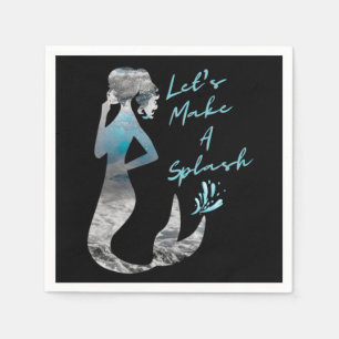 Ocean Mermaid Let's Make A Splash Napkin