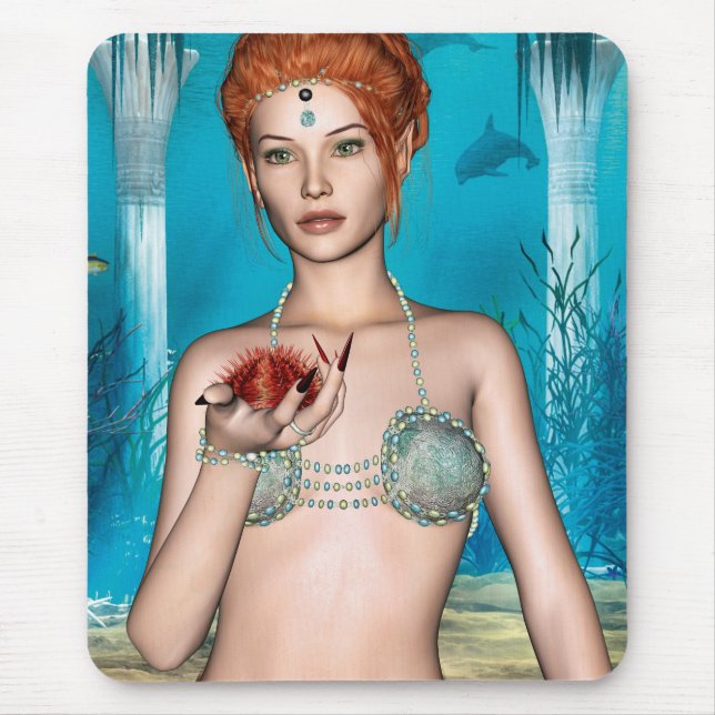 Ocean Mermaid Mouse Mat (Front)
