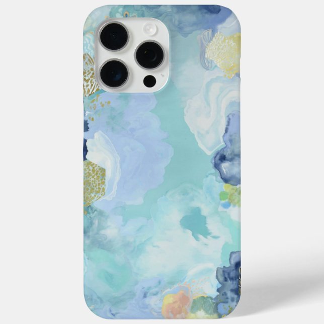 Ocean Mist Abstract Case-Mate iPhone Case (Back)
