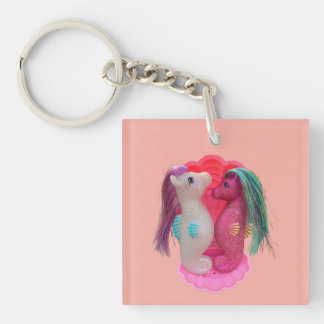Ocean Mist and Sea Rose the Sea Glimmers Key Ring