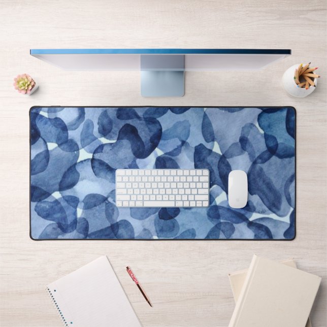 Ocean mist watercolor  desk mat (Office 1)
