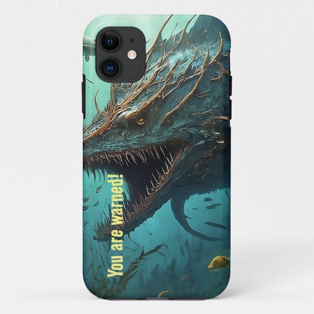 Ocean Monster iPhone / iPad case (Back)