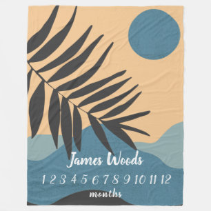 Ocean Monthly Milestone Baby Blanket