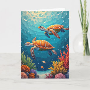 Ocean Mothers Day Scene Card