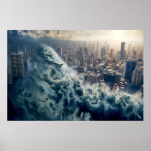 Ocean Nature Force Unleash Power Earth Disaster Poster