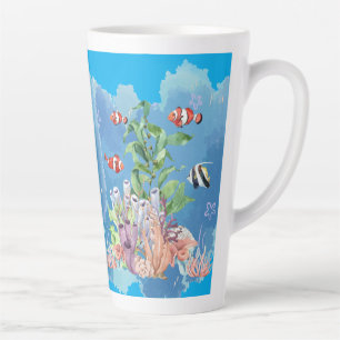 ocean nature latte mug