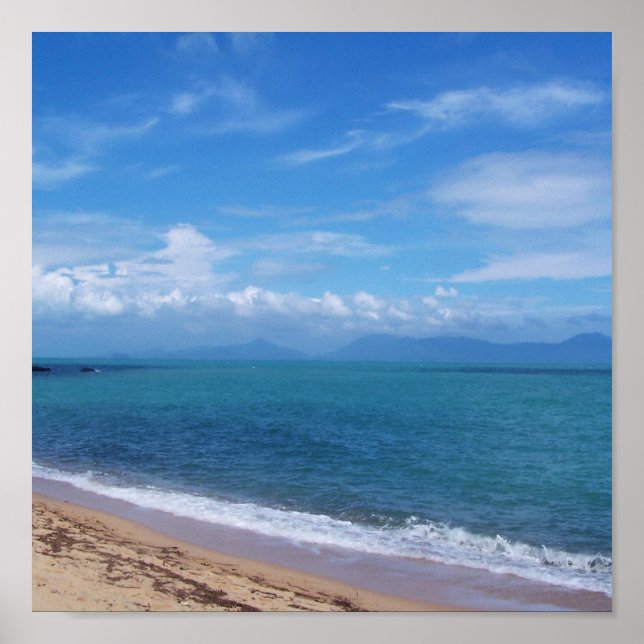 ocean, nature, water, sky, travel, beach, poster (Front)