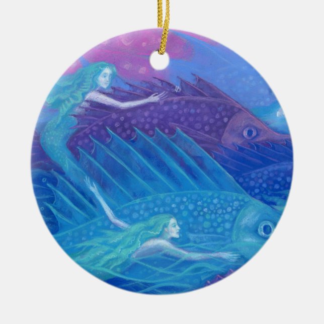Ocean nomads ceramic tree decoration (Front)