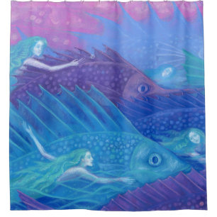 Ocean nomads shower curtain