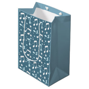 Ocean of Music patterned Medium Gift Bag