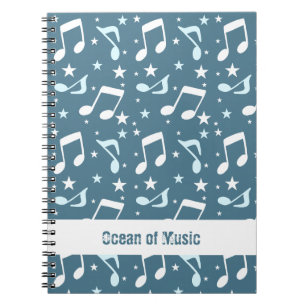Ocean of Music patterned Notebook