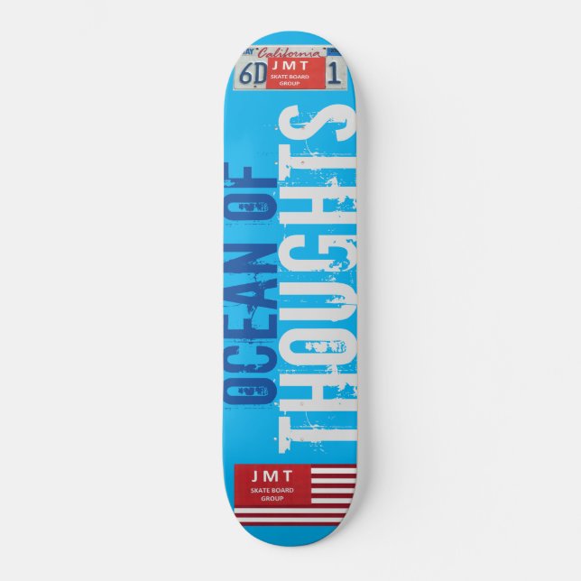 OCEAN OF THOUGHTS Skateboard (Front)