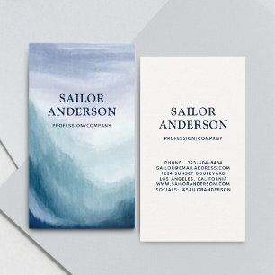Ocean Ombre Beach Waves Business Card