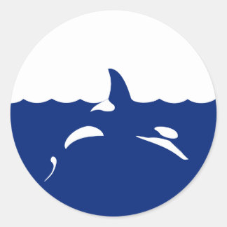 Ocean Orca Classic Round Sticker