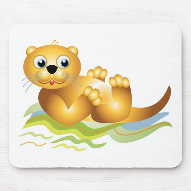 Ocean Otter Mouse Mat (Front)