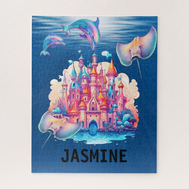  Ocean Palace with sea animal's Jigsaw Puzzle (Vertical)