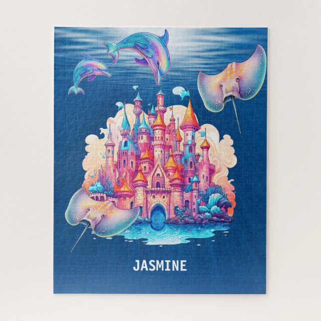  Ocean Palace with sea animal's Jigsaw Puzzle (Vertical)