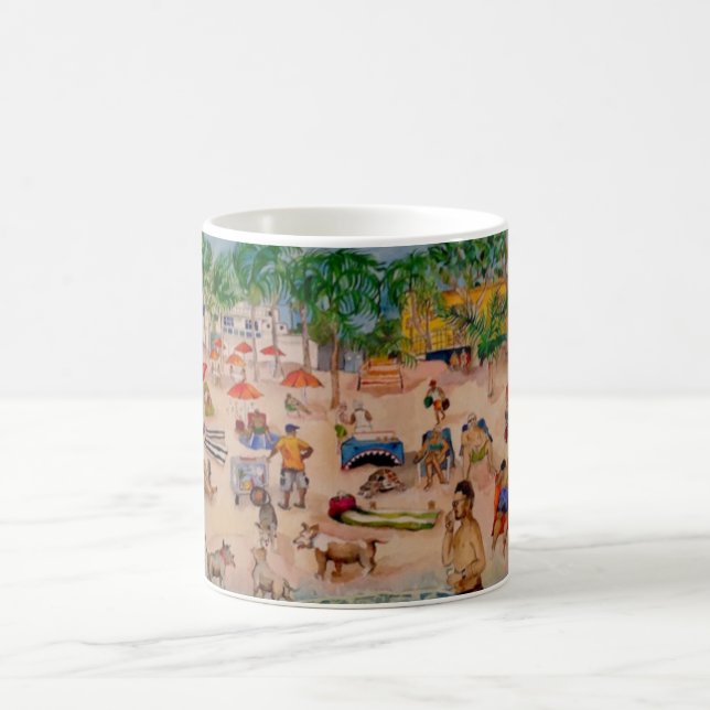 Ocean Park, Puerto Rico Coffee Mug (Center)