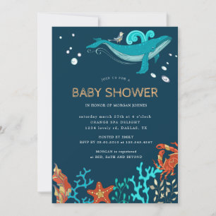 Ocean Party Baby Shower Invitation