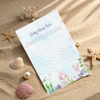 Ocean Pearl Name Race Game