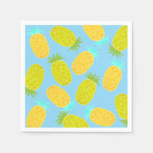 Ocean Pineapples Sky Pattern Napkin