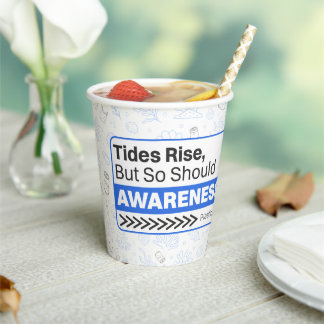 Ocean Plastic Pollution Environmental Awareness Paper Cups