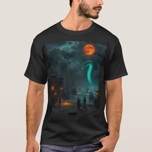 Ocean port Sea Serpant T-Shirt (Front)