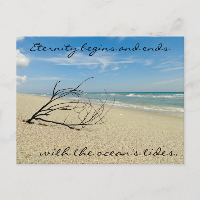 Ocean Quote Postcard (Front)